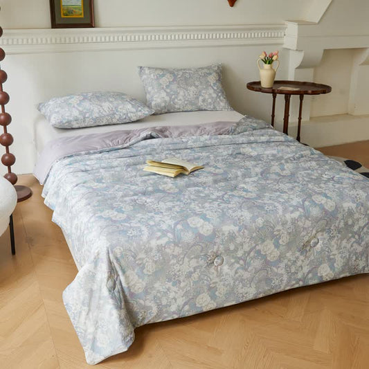 Vintage Floral Soft Lightweight Quilt