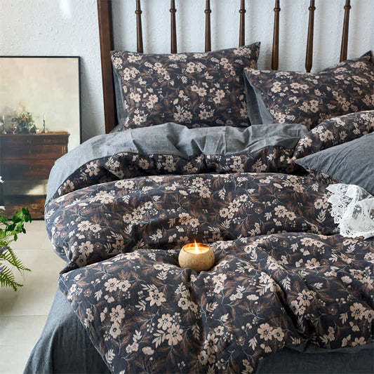 Yarn-dyed Double Layer Gauze Bedding Set (4PCS)
