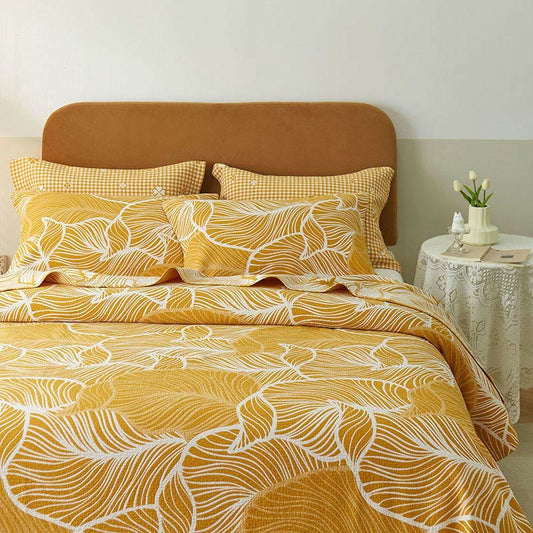 Plantain Leaf Three Layers Breathable Quilt