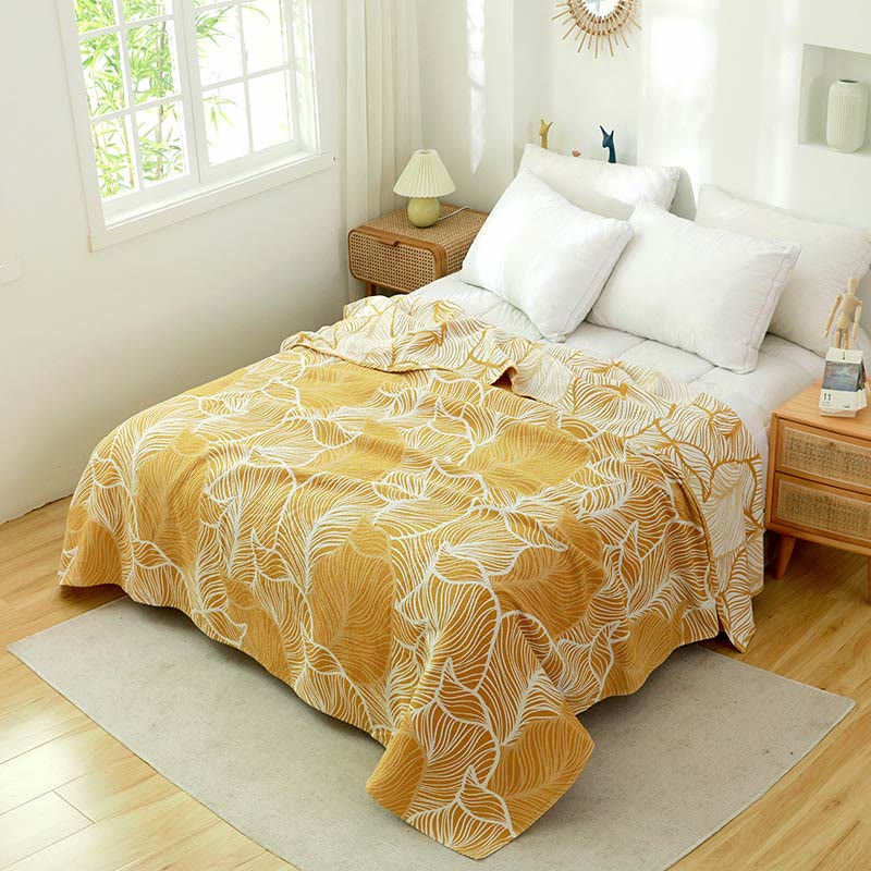Plantain Leaf Three Layers Breathable Quilt