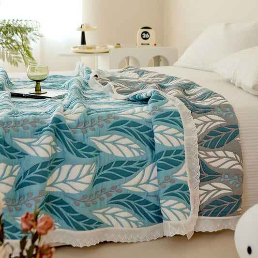Lush Leaf Bamboo Fiber Breathable Quilt